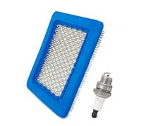 Filtro Aria e Candela per Decespugliatore - Accessori Manutenzione Compatibili con Tagliaerba Briggs & Stratton 625/650/675, Ricambio per Tagliaerba, Filtro Aria per Rasaerba 491588/491588S/399959
