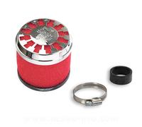 FILTRO ARIA E13 RED FILTER Ø32/38 DRITTO PER CARBURATORE DELL'ORTO PHVB 22