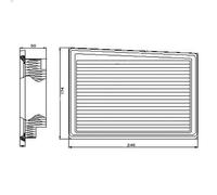 Filtro aria FEBI 101665 per FIAT TIPO Hatchback (356_, 357_) 1.6 2016-202