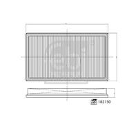 Filtro aria FEBI BILSTEIN 182130