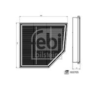 Filtro aria FEBI BILSTEIN 183705