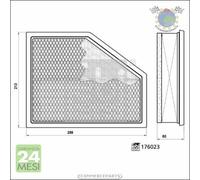 Filtro aria Febi per BMW X6 G06 F96 xDrive X5 G05 F95 X4 G02 F98 M40 X3 G01 #lv