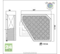 Filtro aria Febi per FIAT DUCATO