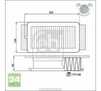 Filtro aria Febi per RENAULT CAPTUR CLIO