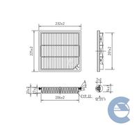 Filtro Aria Fiat Freemont Fa0593 K68091843aa Bremsi