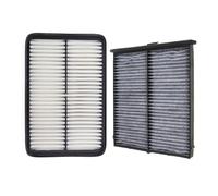 Filtro aria Filtro abitacolo for Mazda 3 Axela CX-4 CX-5 2.0 2.5 Modello 2012 2014 2016 2017-Auto Accessori PE07-13-3A0 KD45-61-J6X Filtro dell'aria del veicolo(2 pcs Filter)