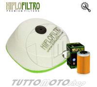 Filtro aria + Filtro olio KTM EXC-F 250 Six Days 2007 / Kit HIFLO EXCF