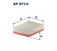 Filtro Aria FILTRON AP 071/4 Per CHEVROLET, OPEL, VAUXHALL