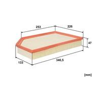 Filtro aria FILTRON AP 165/9 VOLVO V60 I (155) 2 2013-2018