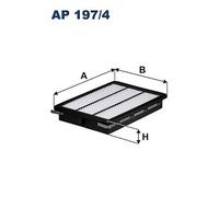 Filtro Aria FILTRON AP 197/4 Per HYUNDAI,KIA