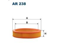Filtro aria FILTRON AR 238 per FORD CONSUL (GGFL) 2 1974-1975