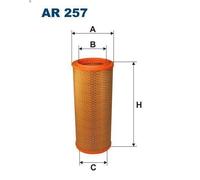Filtro aria FILTRON AR 257 per JEEP CJ5 - CJ8 2.1 1983-1987