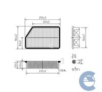 Filtro Aria Hyundai Ix35 I30 Kia Sportage Fa0607 28113-2s000 Bremsi