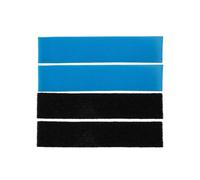 Filtro aria in cotone per climatizzatori Mitsubishi Electric MAC-2330FT-E e MAC-3000FT-E, 4 enzimi + 4 filtri a carbone attivo, schiuma PU/fibra di cotone, 210 × 46 × 5 mm, nero/blu, 8 pezzi