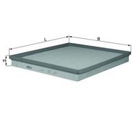 Filtro Aria Inserto Filtro Knecht per Ford Transit V363 Pritsche/Telaio