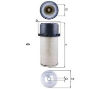 Filtro Aria Inserto Filtro MAHLE per Land Rover 88/109 Mk III SUV Aperto