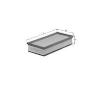 Filtro Aria Inserto Filtro MAHLE per Peugeot 607 (9D/9U)