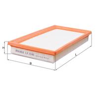 Filtro Aria Inserto MAHLE per Fiat Panda (312 _/ 319