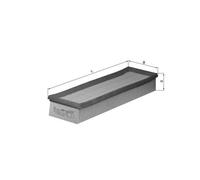 Filtro Aria Inserto MAHLE per Opel Rekord E (17 _/ 11_/ 14_/ 16_/ 18_/ 19_)