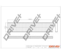 Filtro Aria Interna Drve+ DP1110.12.0005 Per FORD, SEAT, VW