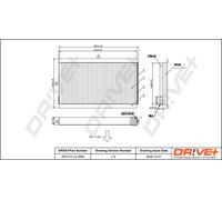 Filtro Aria Interna Drve+ DP1110.12.0068 Per ALPINA, BMW
