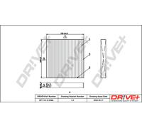 Filtro Aria Interna Drve+ DP1110.12.0394 Per SUZUKI