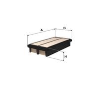 Filtro aria Cartuccia filtro 20-0K-K19 ASHIKA per KIA