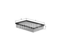 Filtro aria KNECHT LX 1570 per FORD FOCUS 1.6 TDCi