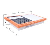 Filtro aria KNECHT LX 1850/1