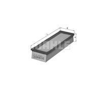 Filtro aria KNECHT LX 541 per RENAULT LAGUNA 1.8 (GA3W)