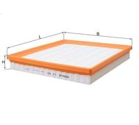 Filtro aria KNECHT LX 981 per MERCEDES-BENZ CLASSE E (W211) 4 2003-2008