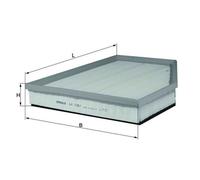 Filtro aria KNECHT LX 1261