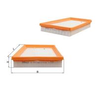 Mahle Original Filtro aria LX 1813 per Ford (KNECHT)