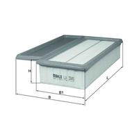 Filtro aria LX 3345 KNECHT per OPEL FIAT