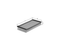 Knecht Filter Filtro aria LX 692 Cartuccia per Ford KA (RB_) 1.3 1996-2002