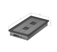 Filtro aria KNECHT LX 1643