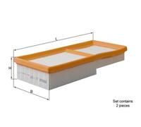 Filtro aria Cartuccia filtro LX 1137/S KNECHT per MERCEDES-BENZ CHRYSLER