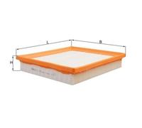 Filtro Aria Mahle LX 1288 per Chrysler Dodge Fiat Lancia