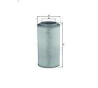 Filtro aria MAHLE LX 1734 per AXOR 2 11.967 2004-2005