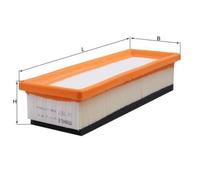 Filtro Aria Mahle LX 1827 per Alfa Romeo Chrysler Fiat Ford Lancia Abarth