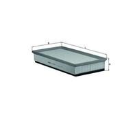 Filtro Aria Mahle LX 2024/1 per Audi Porsche VW Cupra