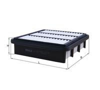 Filtro Aria Mahle LX 2752 per Hyundai Kia