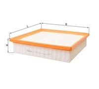 Filtro Aria Mahle LX 2872 per Chrysler Toyota Lexus Jeep