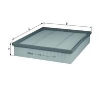 Filtro aria KNECHT LX 3138