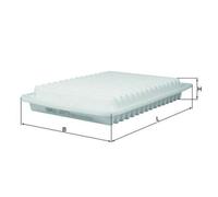 Filtro Aria Mahle LX 3773 per Toyota Lexus