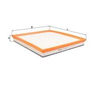KNECHT LX 4403 Filtro aria per FORD