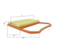 Filtro aria MAHLE LX 4632 per VW POLO 1.0