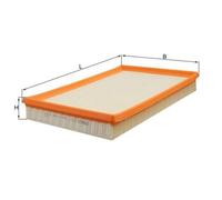 MAHLE ORIGINAL LX 613 Filtro aria