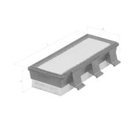 Filtro Aria Mahle LX 824 per Renault