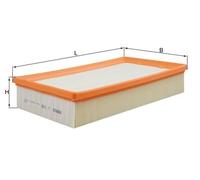 Filtro aria MAHLE per LX1649